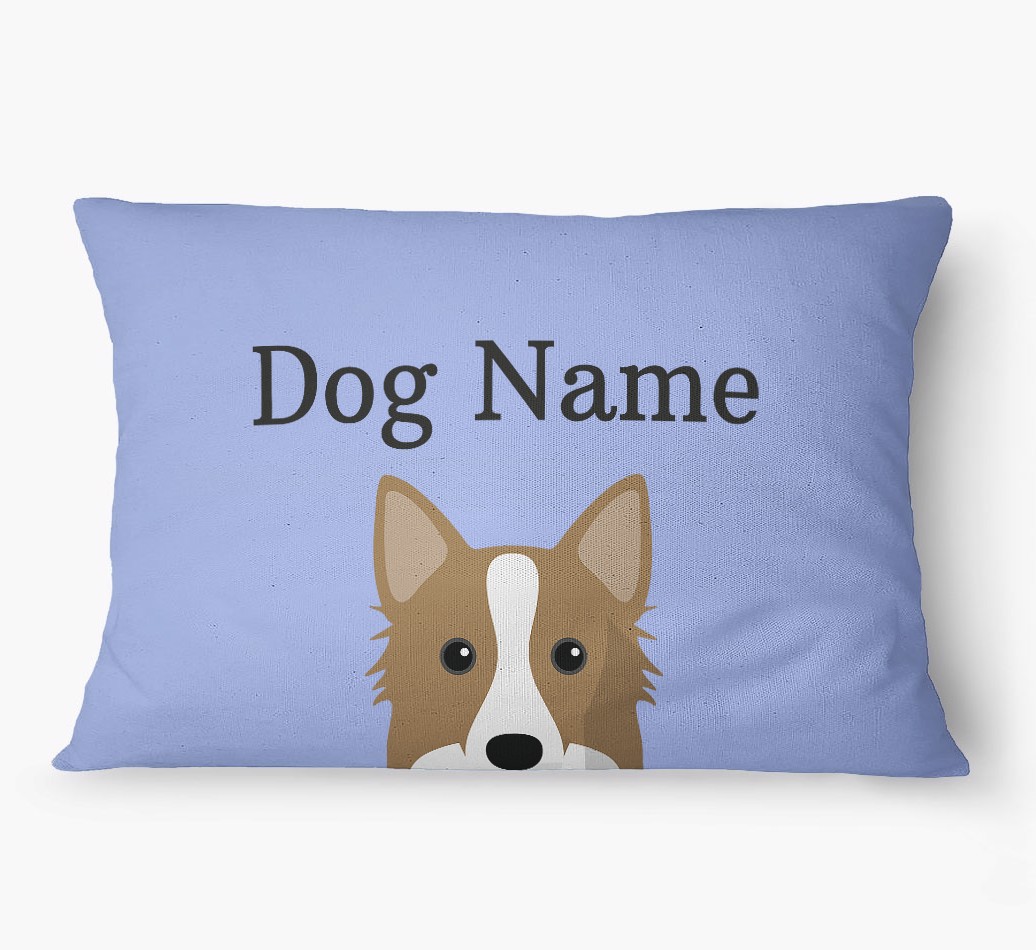 'Peeking Yappicon' - Personalized {breedFullName} Dog Bed
