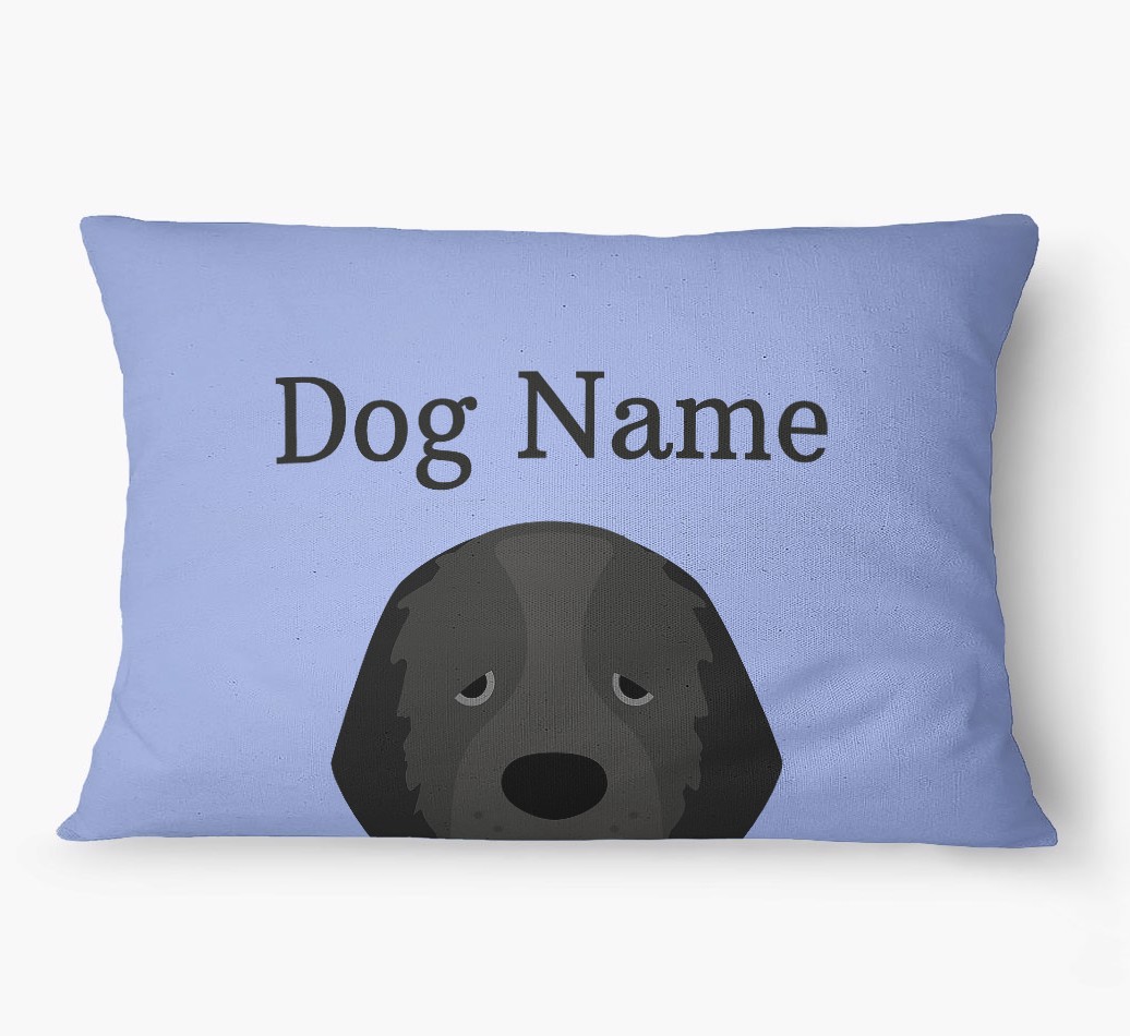 'Peeking Yappicon' - Personalized {breedFullName} Dog Bed