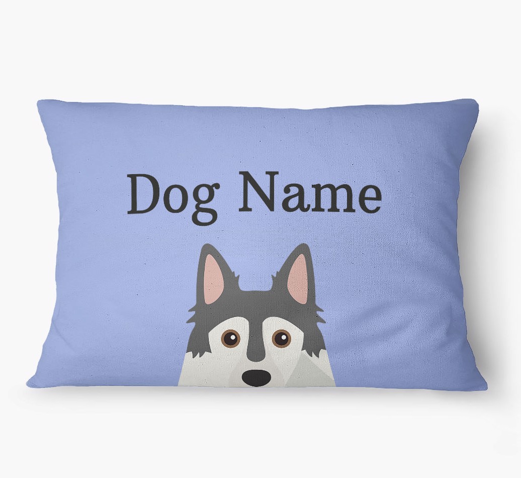 'Peeking Yappicon' - Personalized {breedFullName} Dog Bed