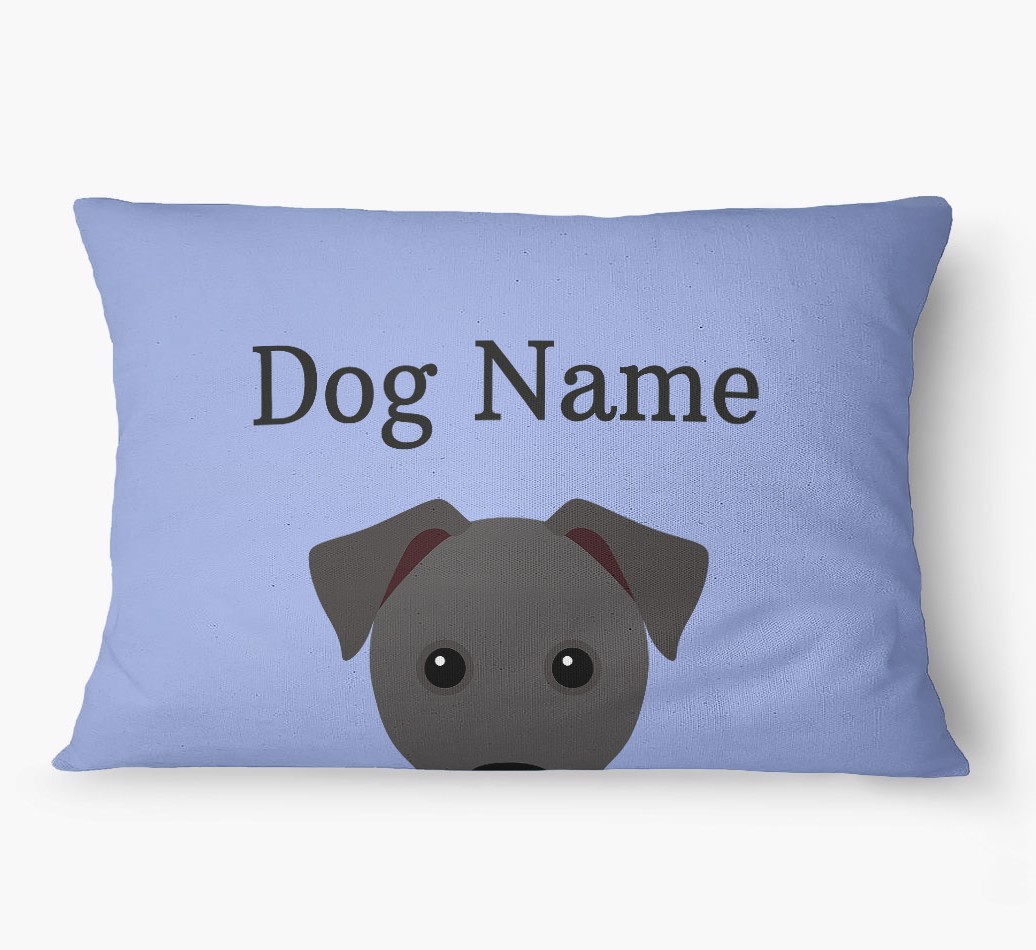 'Peeking Yappicon' - Personalized {breedFullName} Dog Bed