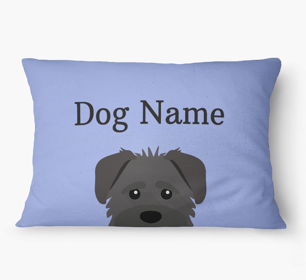 'Peeking Yappicon' - Personalized {breedFullName} Dog Bed