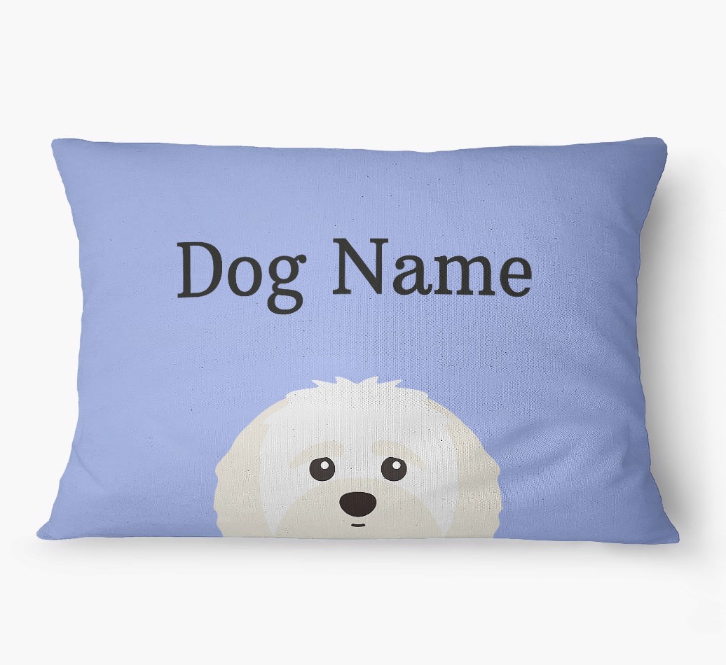 'Peeking Yappicon' - Personalized {breedFullName} Dog Bed
