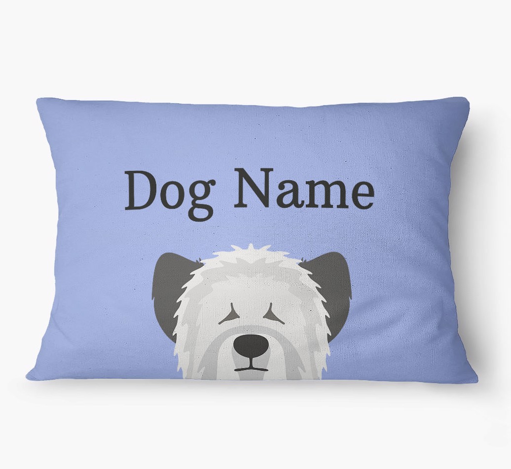 'Peeking Yappicon' - Personalized {breedFullName} Dog Bed