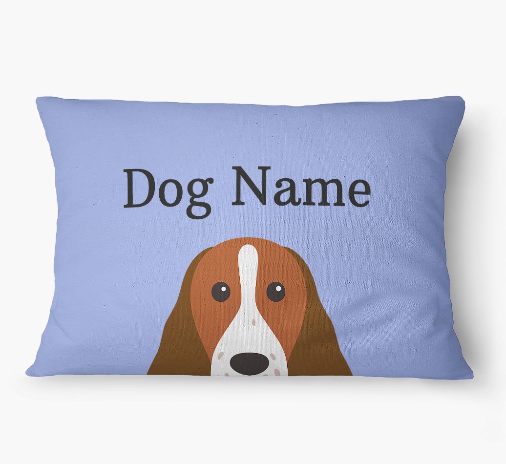 'Peeking Yappicon' - Personalized {breedFullName} Dog Bed