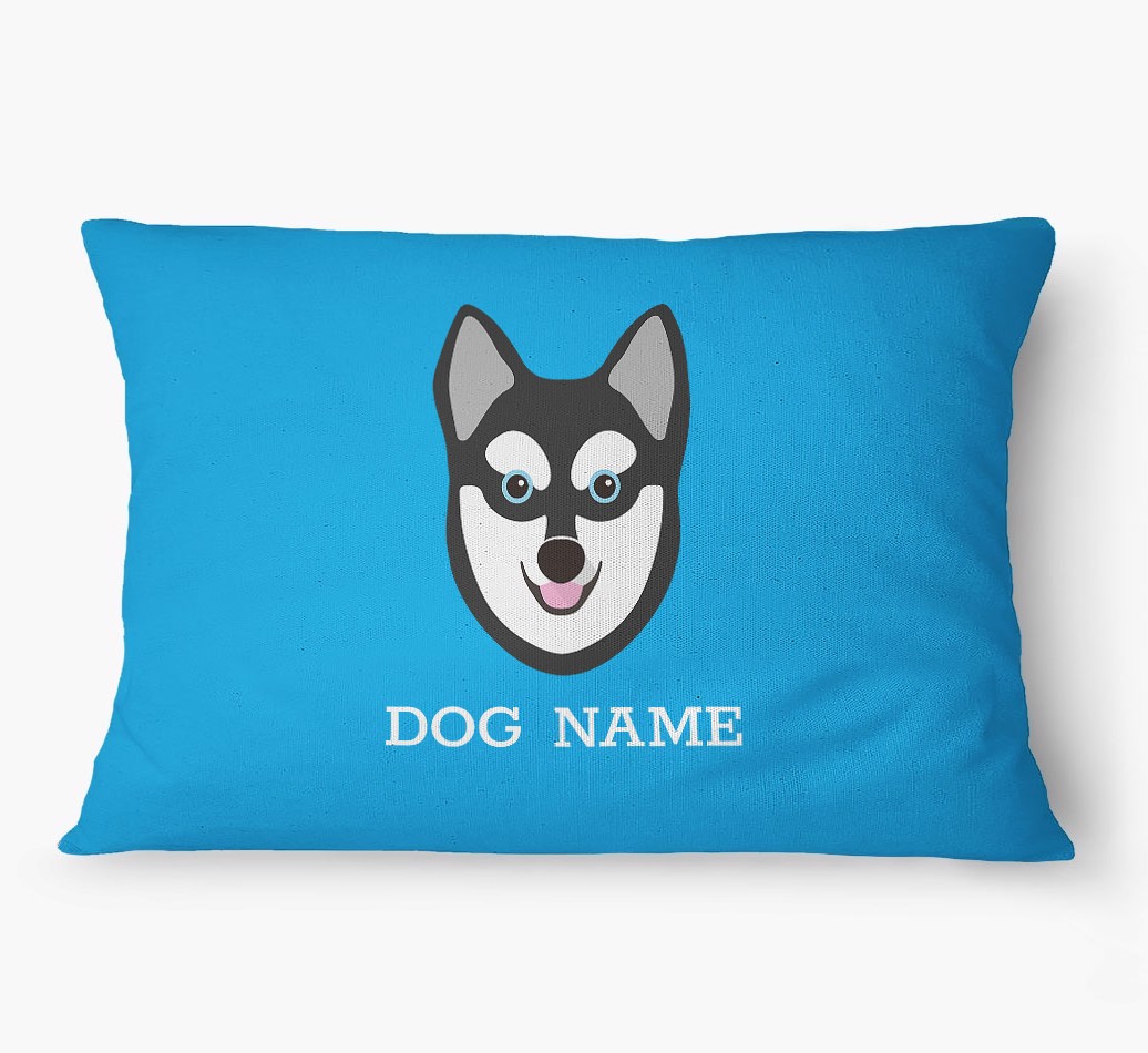 'Yappicon and Name' - Personalised {breedFullName} Dog Bed