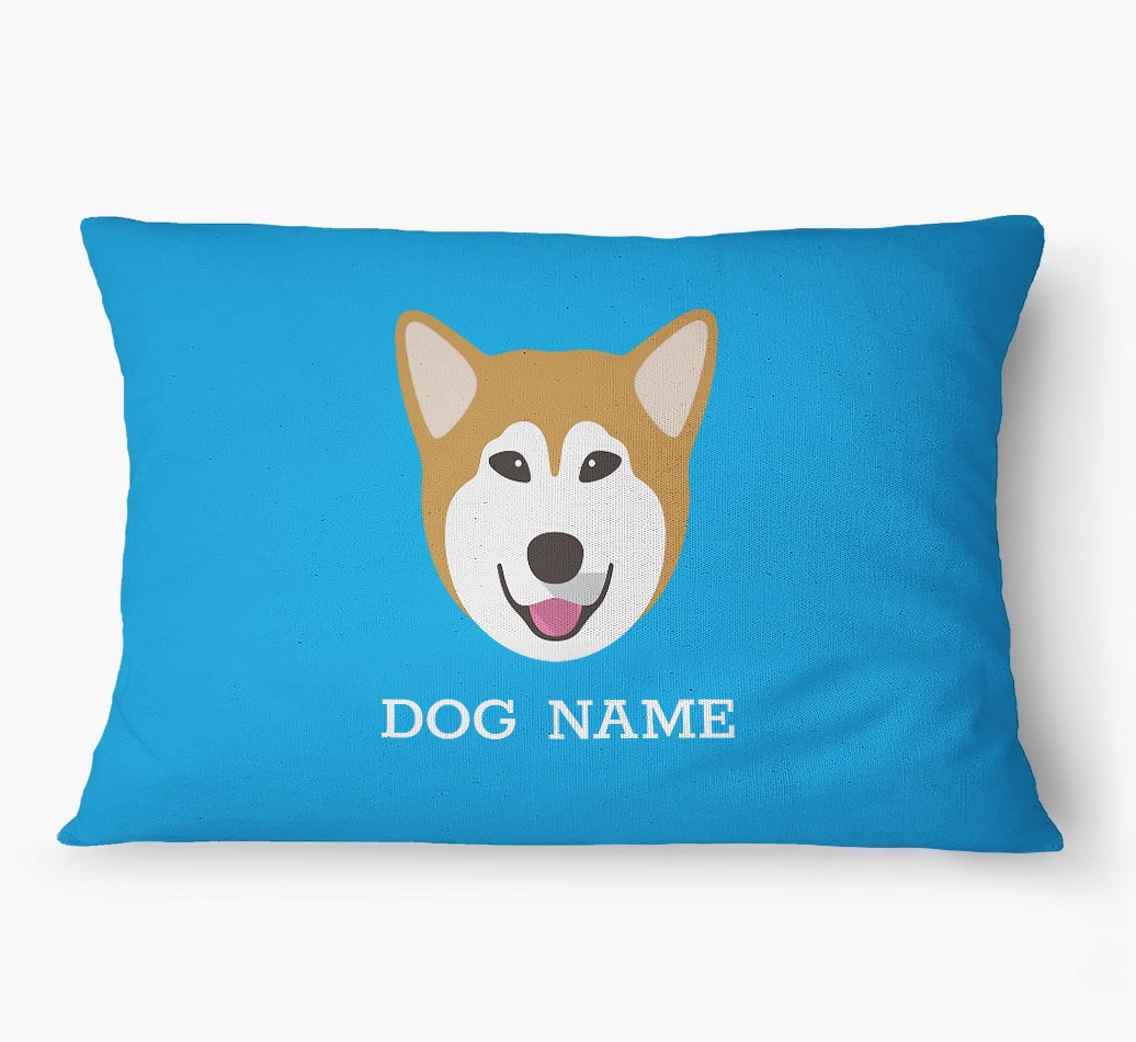'Yappicon and Name' - Personalised {breedFullName} Dog Bed