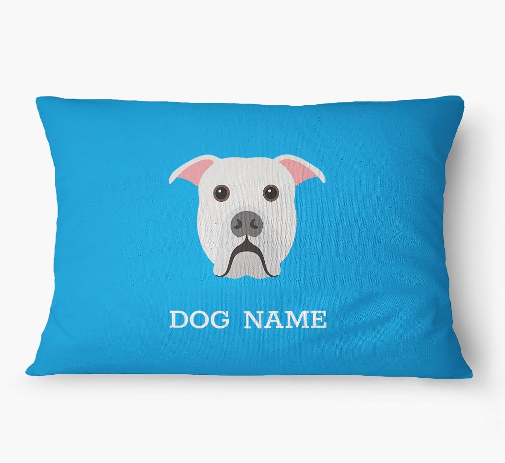 'Yappicon and Name' - Personalized {breedFullName} Dog Bed