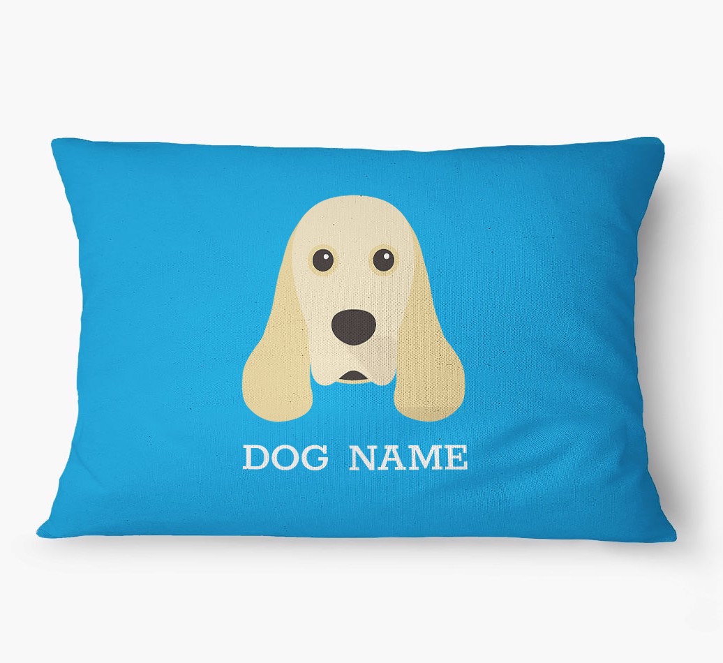 'Yappicon and Name' - Personalized {breedFullName} Dog Bed
