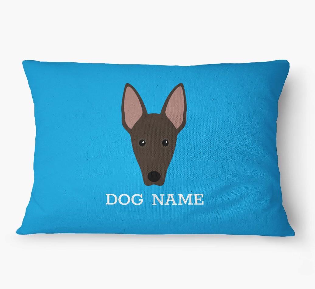 'Yappicon and Name' - Personalized {breedFullName} Dog Bed
