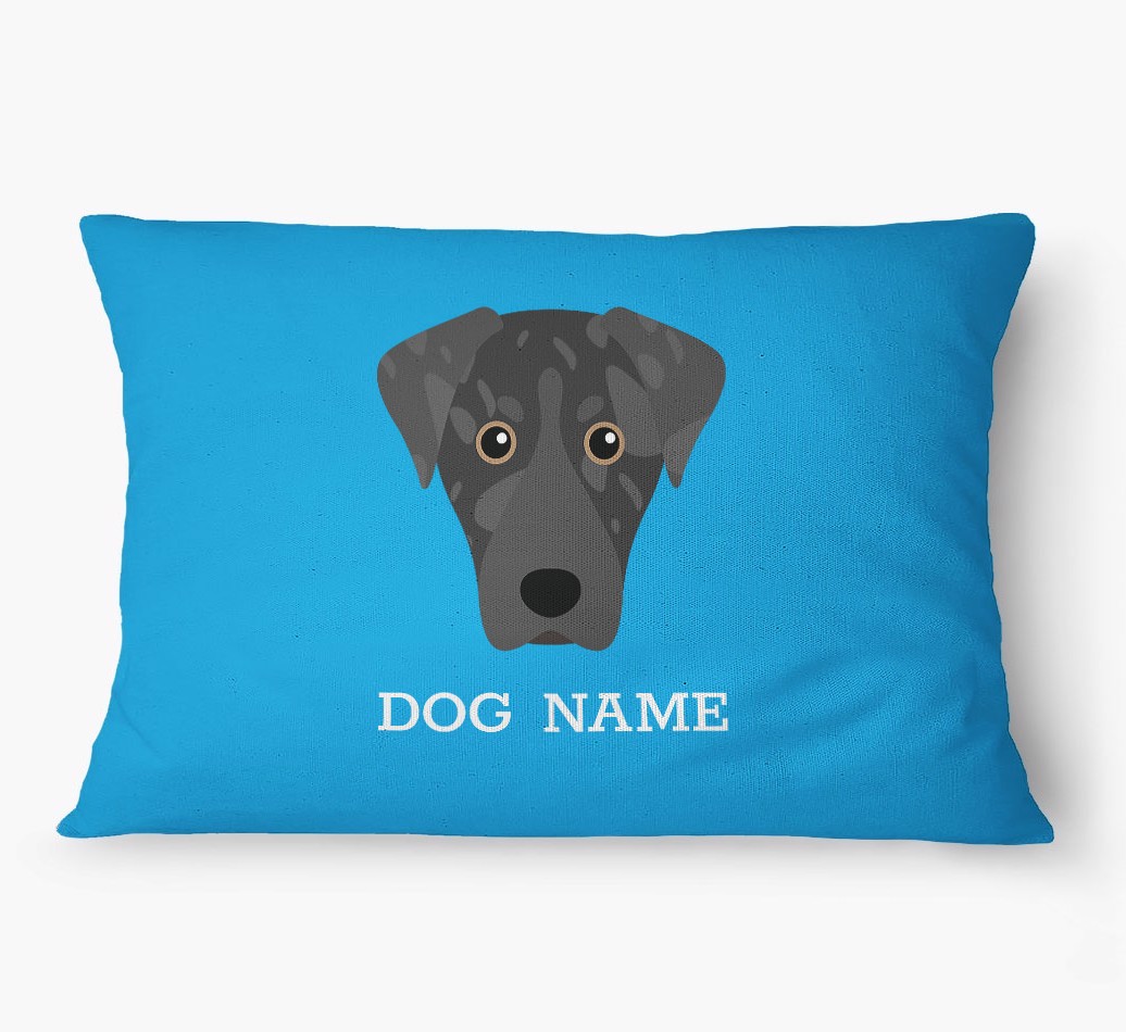 'Yappicon and Name' - Personalized {breedFullName} Dog Bed