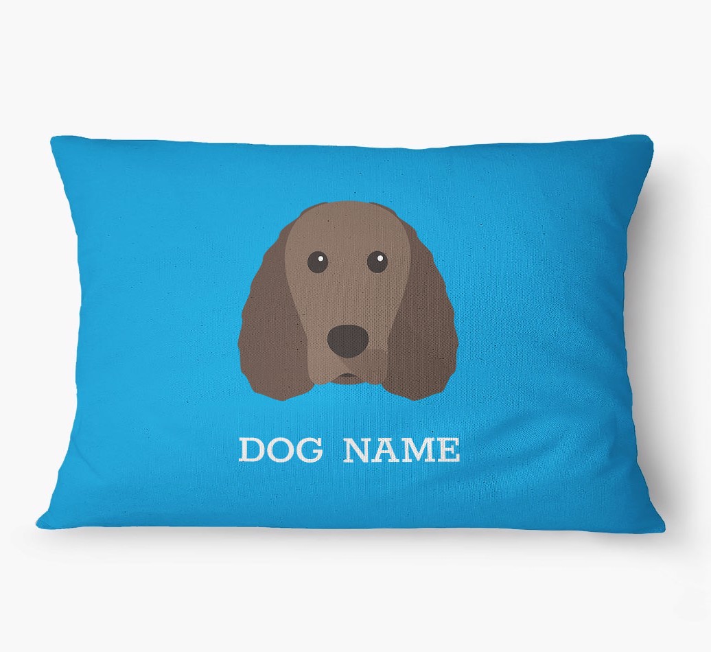 'Yappicon and Name' - Personalized {breedFullName} Dog Bed