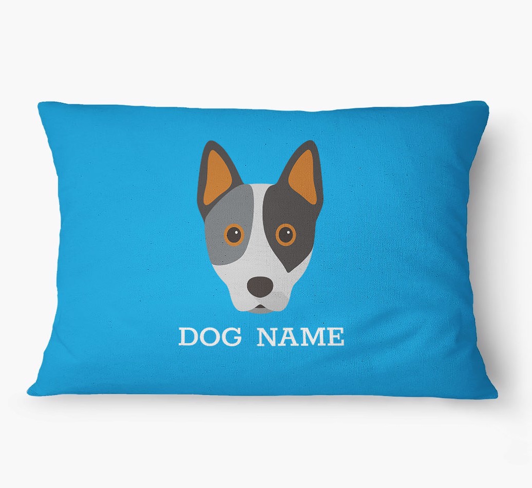 'Yappicon and Name' - Personalized {breedFullName} Dog Bed