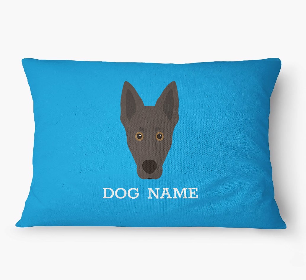 'Yappicon and Name' - Personalized {breedFullName} Dog Bed