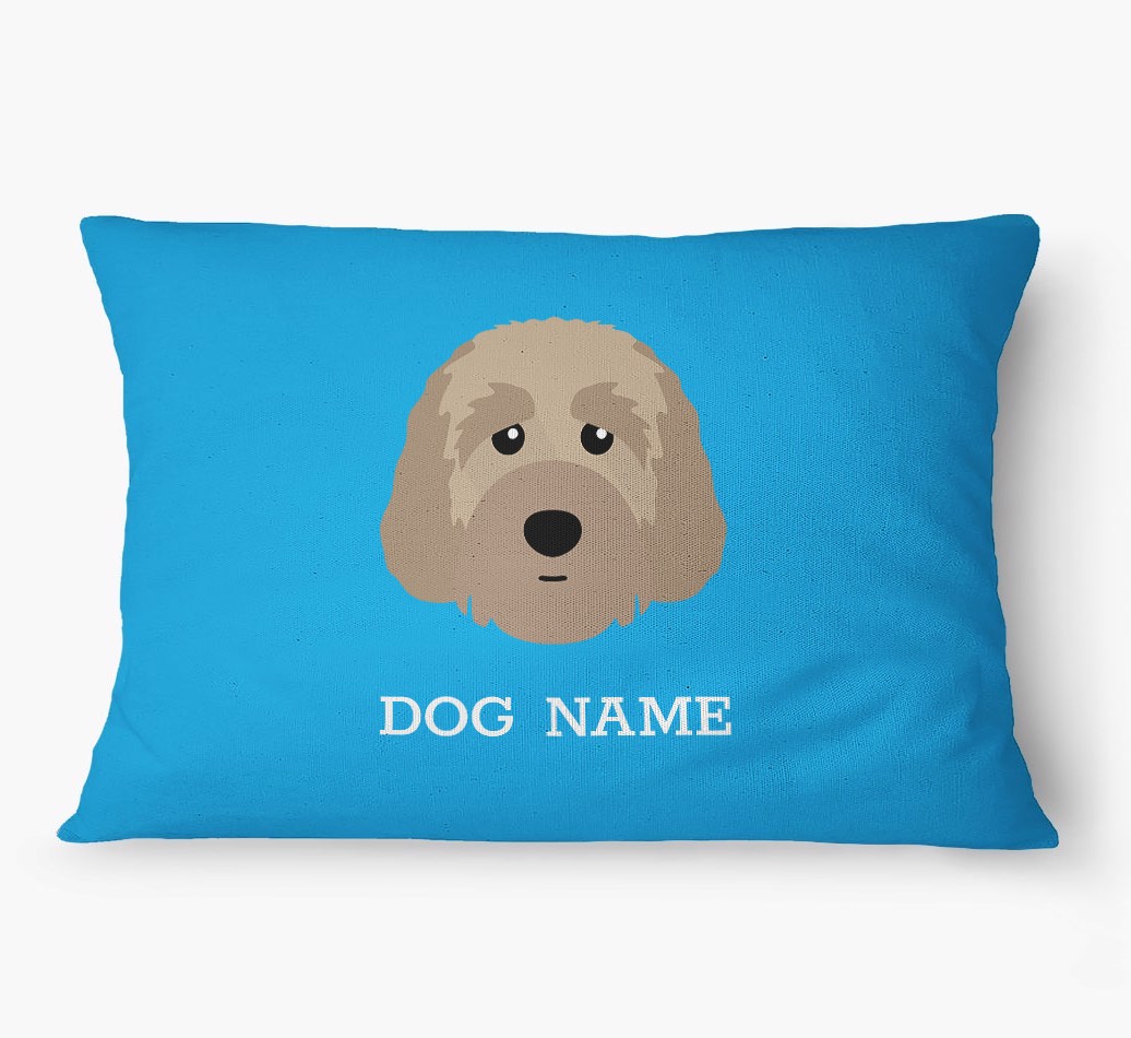 'Yappicon and Name' - Personalised {breedFullName} Dog Bed