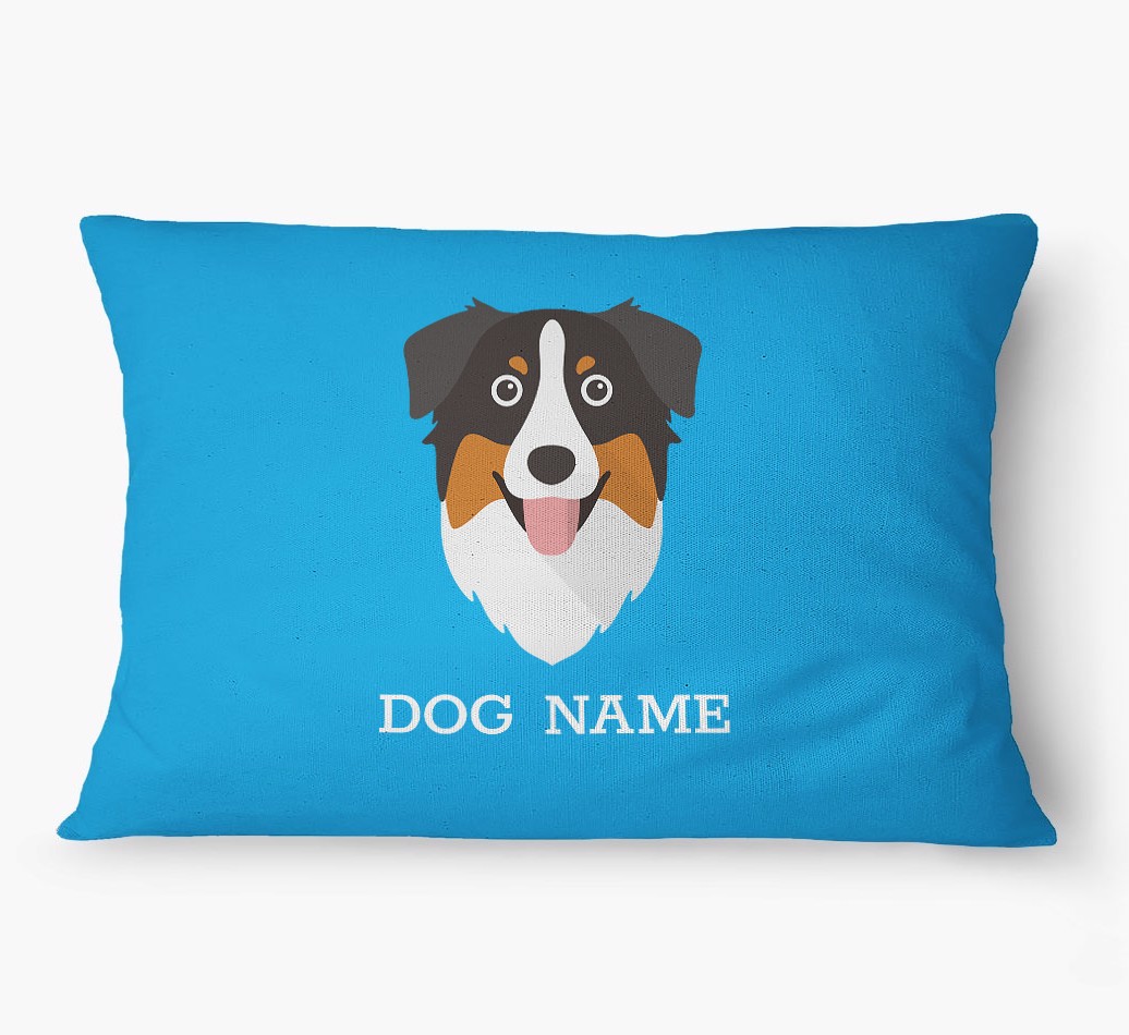 'Yappicon and Name' - Personalized {breedFullName} Dog Bed