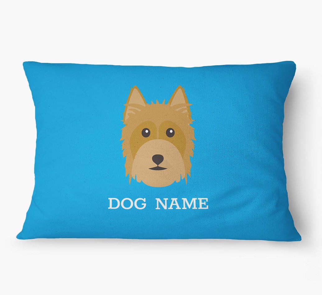 'Yappicon and Name' - Personalized {breedFullName} Dog Bed