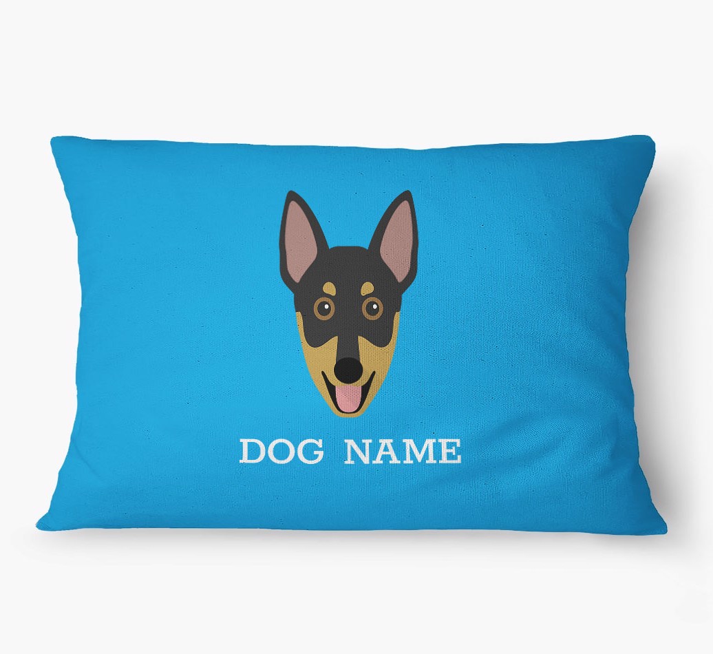 'Yappicon and Name' - Personalized {breedFullName} Dog Bed