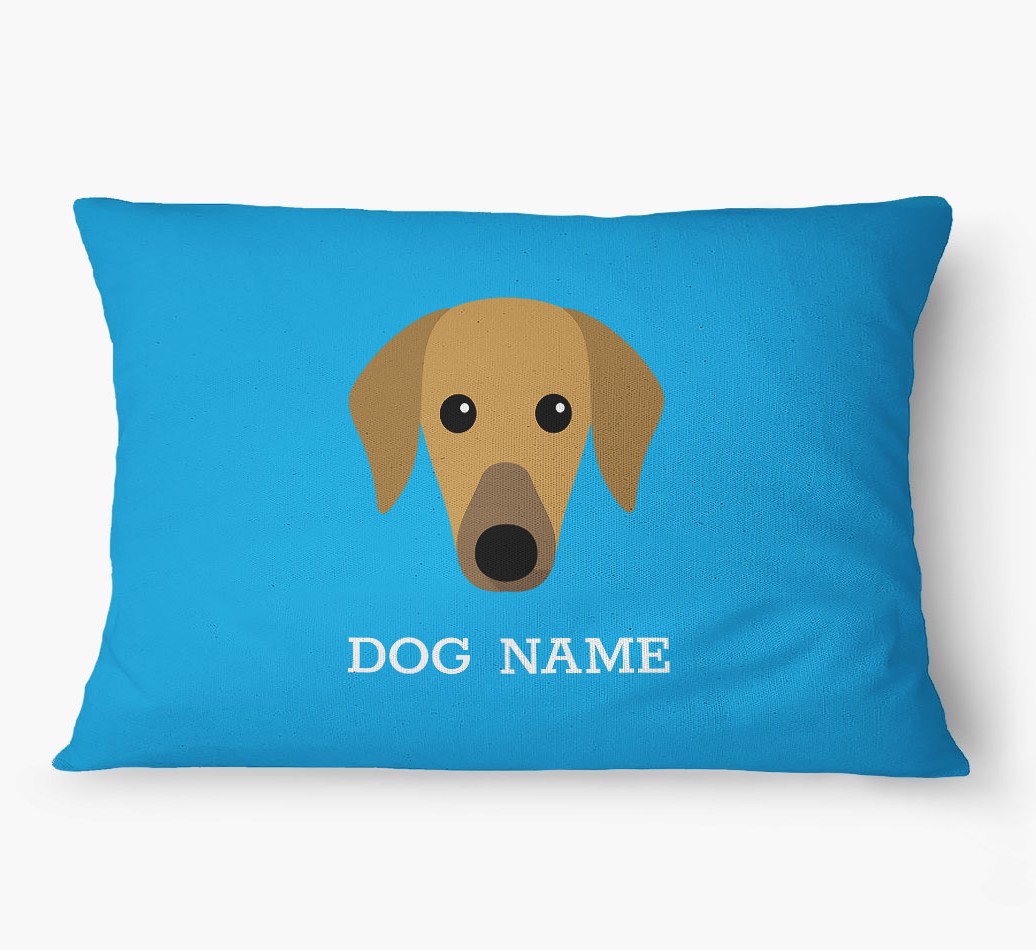 'Yappicon and Name' - Personalized {breedFullName} Dog Bed