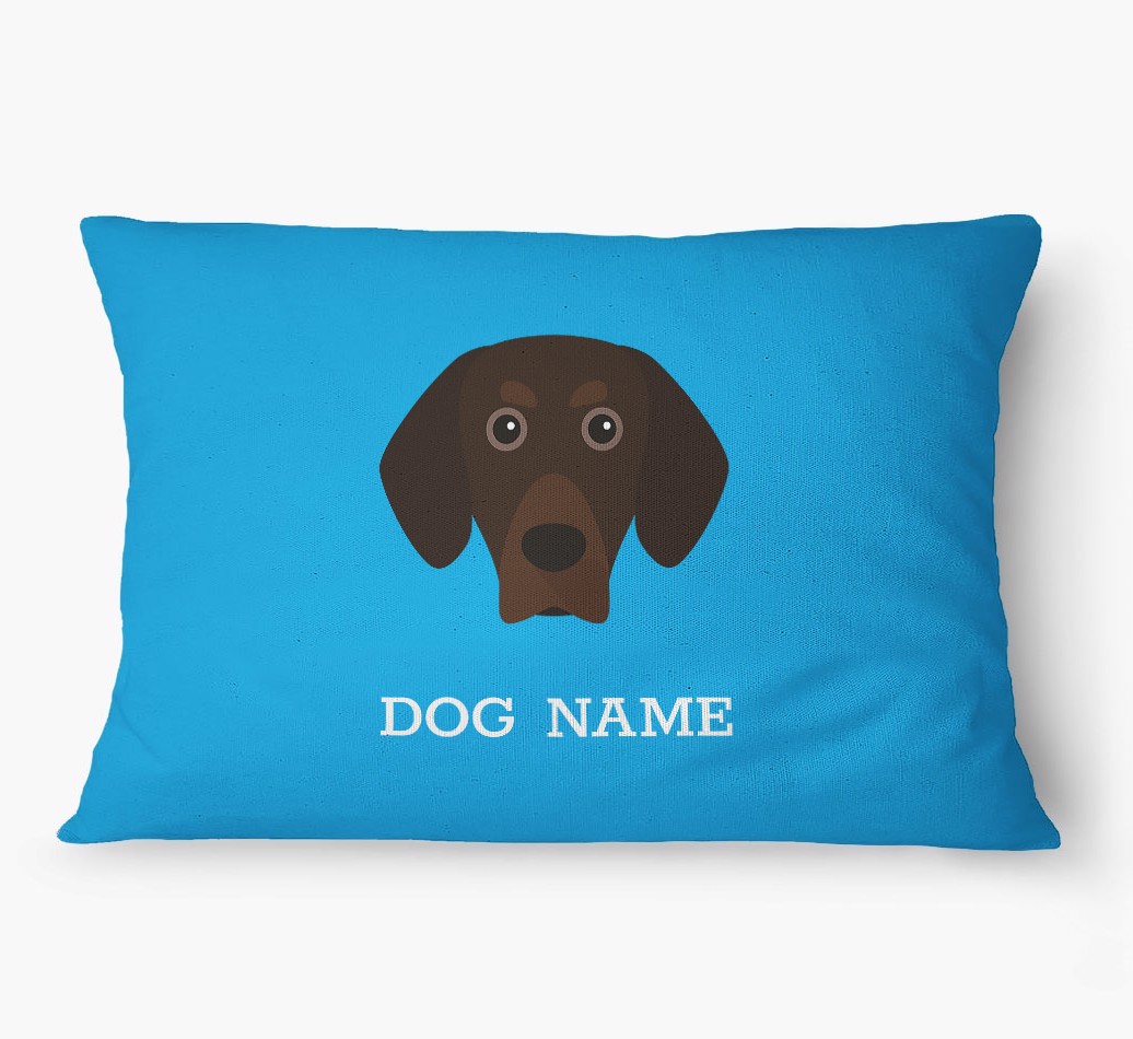 'Yappicon and Name' - Personalized {breedFullName} Dog Bed