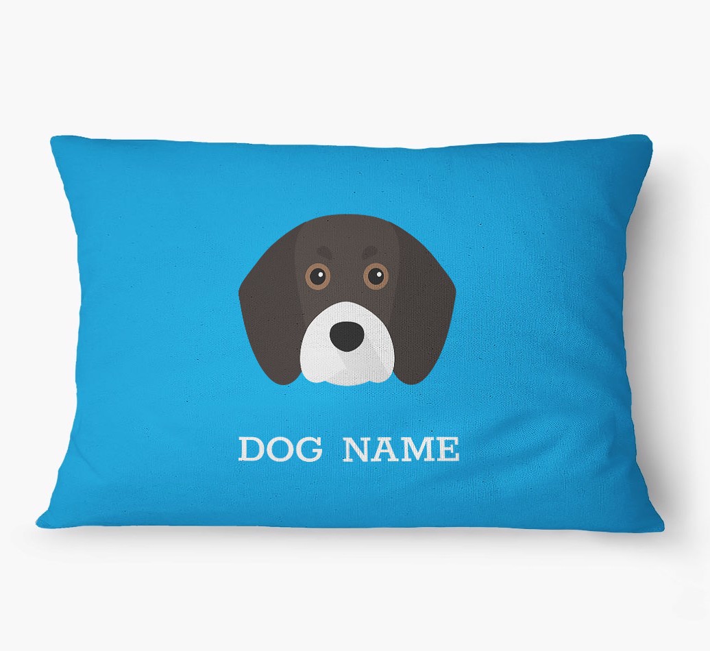 'Yappicon and Name' - Personalized {breedFullName} Dog Bed