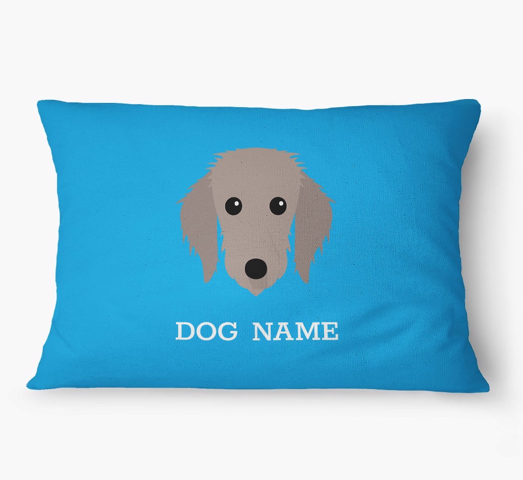 'Yappicon and Name' - Personalized {breedFullName} Dog Bed