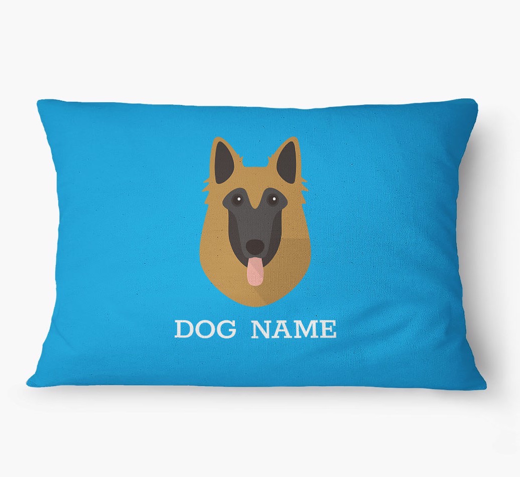 'Yappicon and Name' - Personalized {breedFullName} Dog Bed