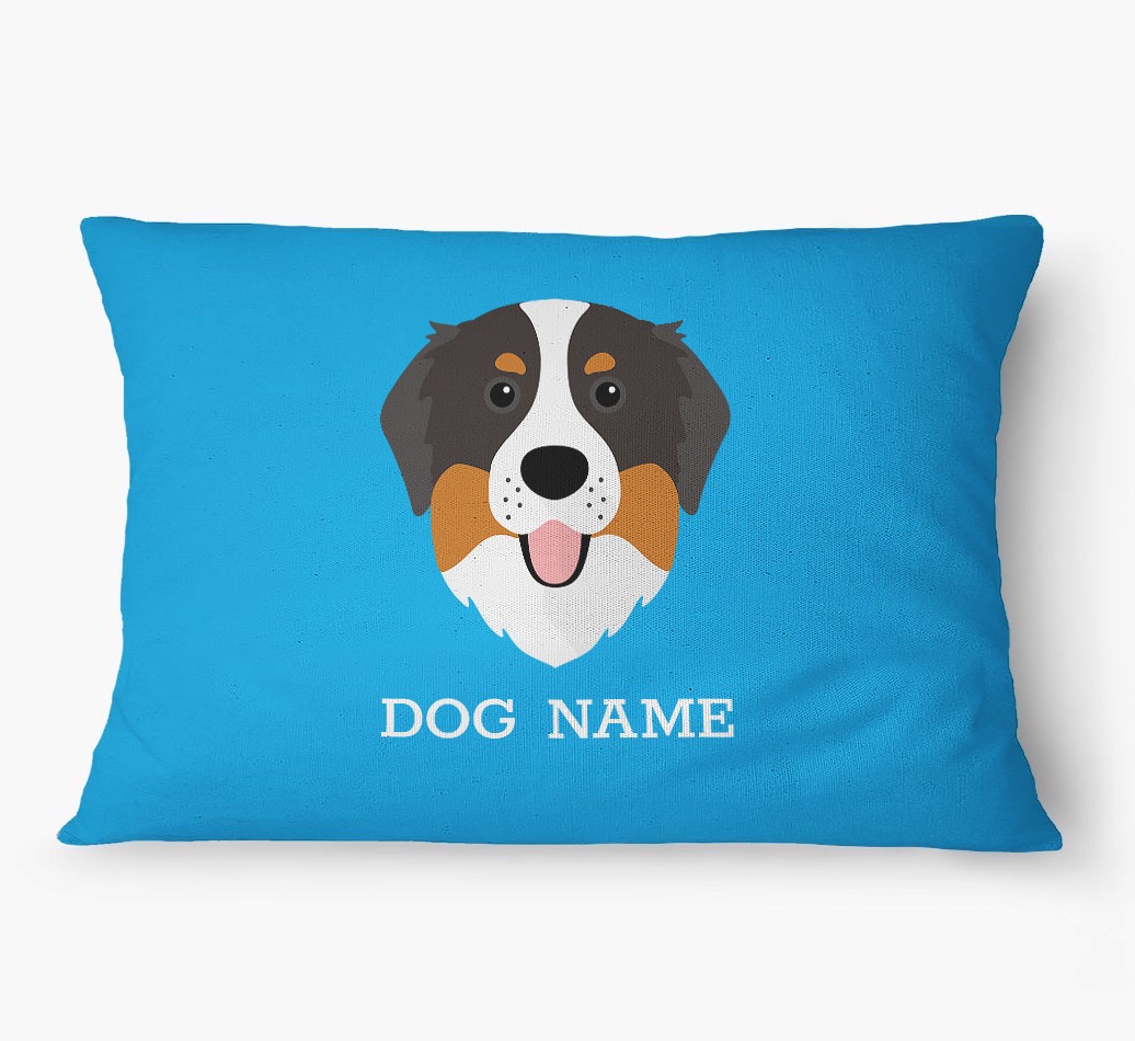 'Yappicon and Name' - Personalized {breedFullName} Dog Bed