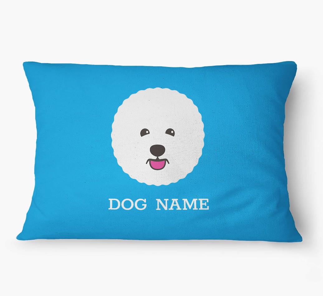 'Yappicon and Name' - Personalized {breedFullName} Dog Bed