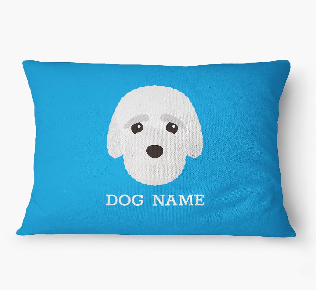 'Yappicon and Name' - Personalized {breedFullName} Dog Bed