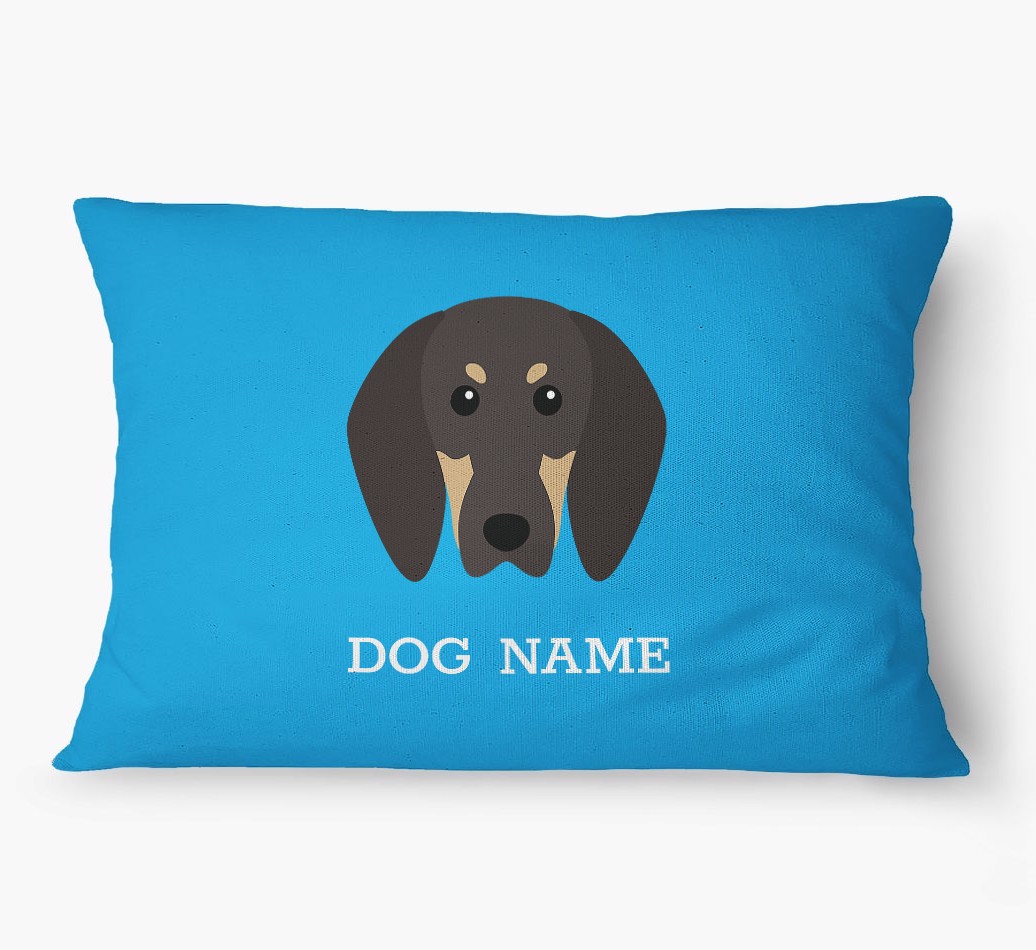 'Yappicon and Name' - Personalized {breedFullName} Dog Bed