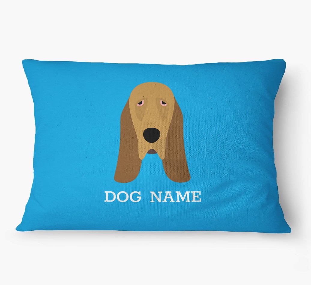 'Yappicon and Name' - Personalized {breedFullName} Dog Bed