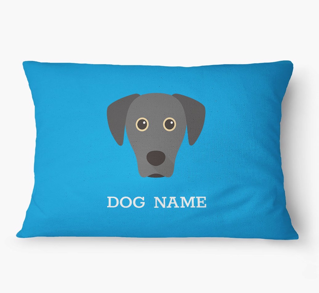 'Yappicon and Name' - Personalized {breedFullName} Dog Bed
