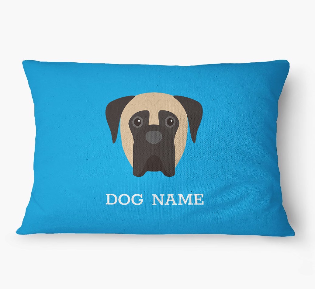'Yappicon and Name' - Personalised {breedFullName} Dog Bed