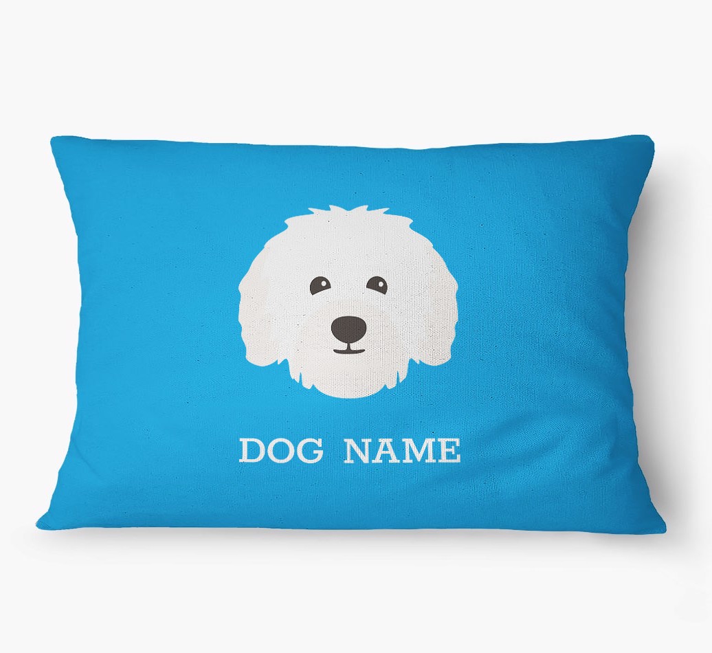 'Yappicon and Name' - Personalized {breedFullName} Dog Bed