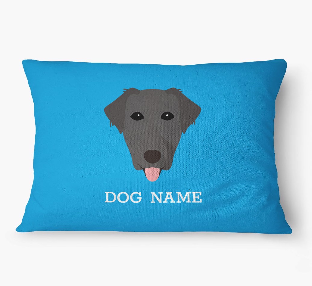 'Yappicon and Name' - Personalized {breedFullName} Dog Bed