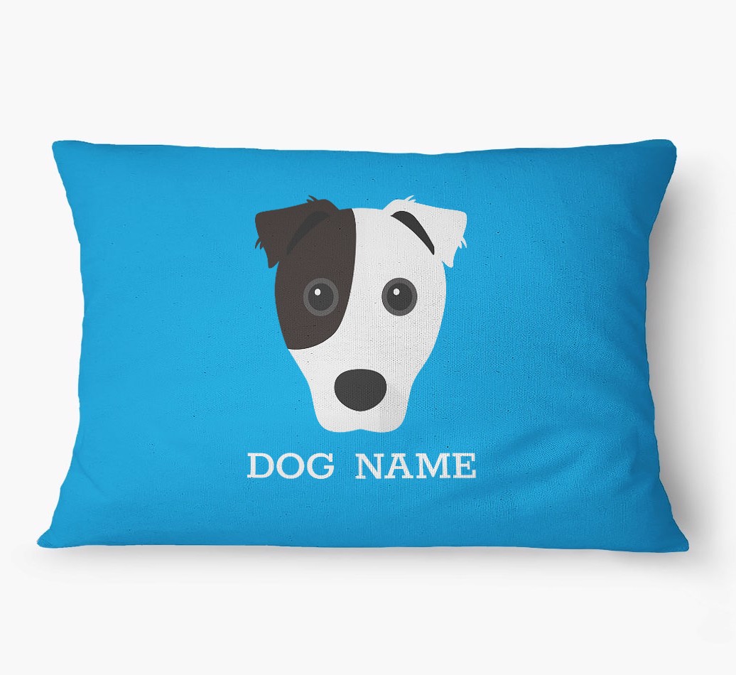 'Yappicon and Name' - Personalized {breedFullName} Dog Bed