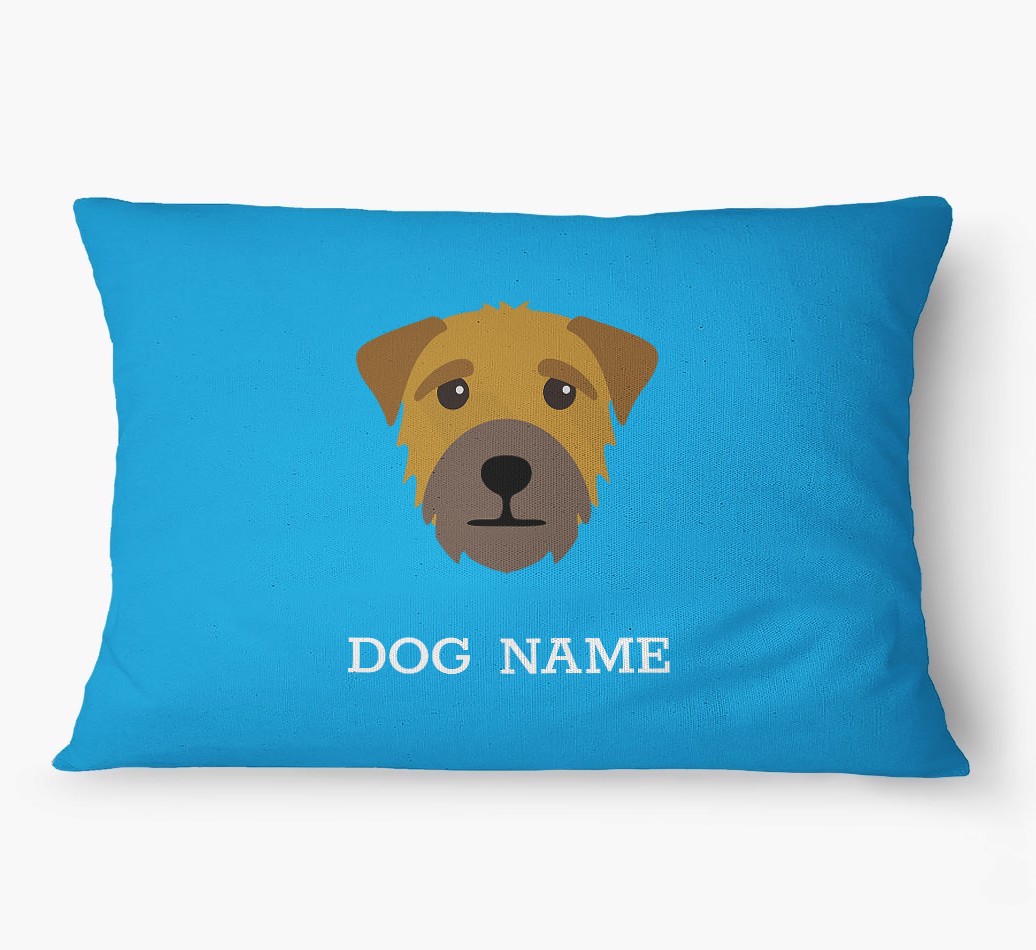 'Yappicon and Name' - Personalized {breedFullName} Dog Bed