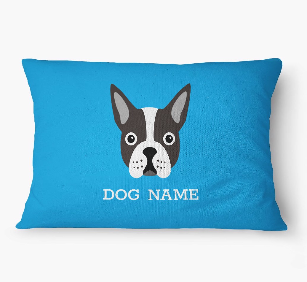 'Yappicon and Name' - Personalized {breedFullName} Dog Bed