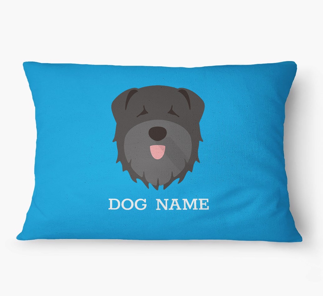 'Yappicon and Name' - Personalized {breedFullName} Dog Bed