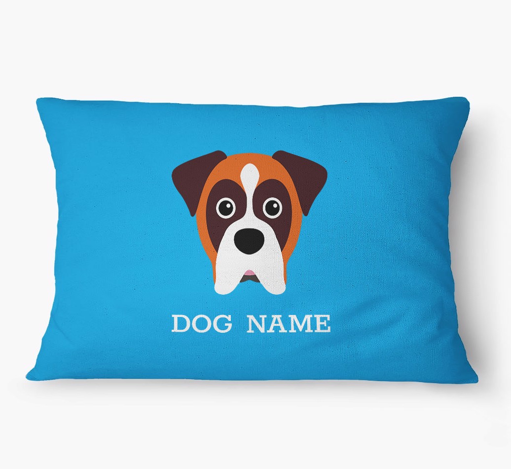 'Yappicon and Name' - Personalised {breedFullName} Dog Bed