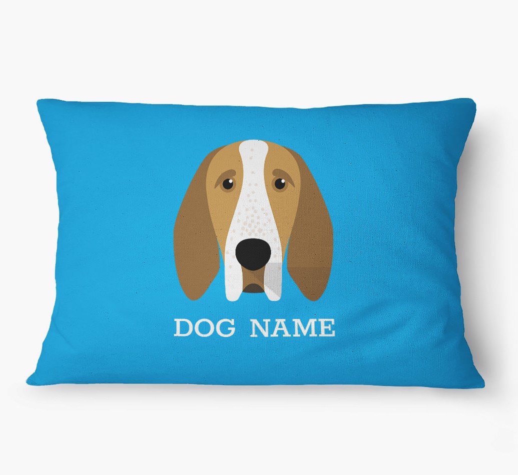 'Yappicon and Name' - Personalized {breedFullName} Dog Bed