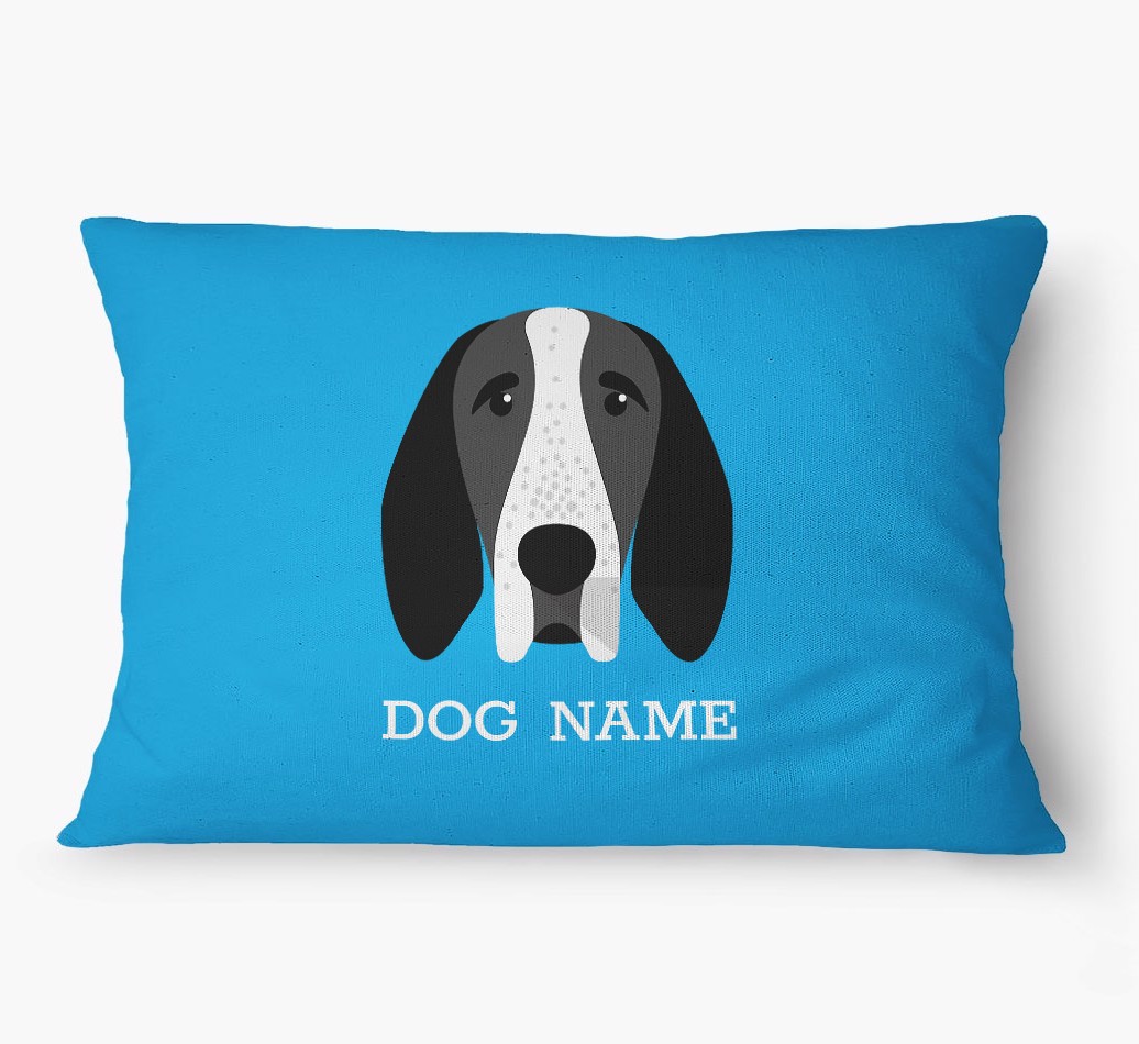 'Yappicon and Name' - Personalized {breedFullName} Dog Bed