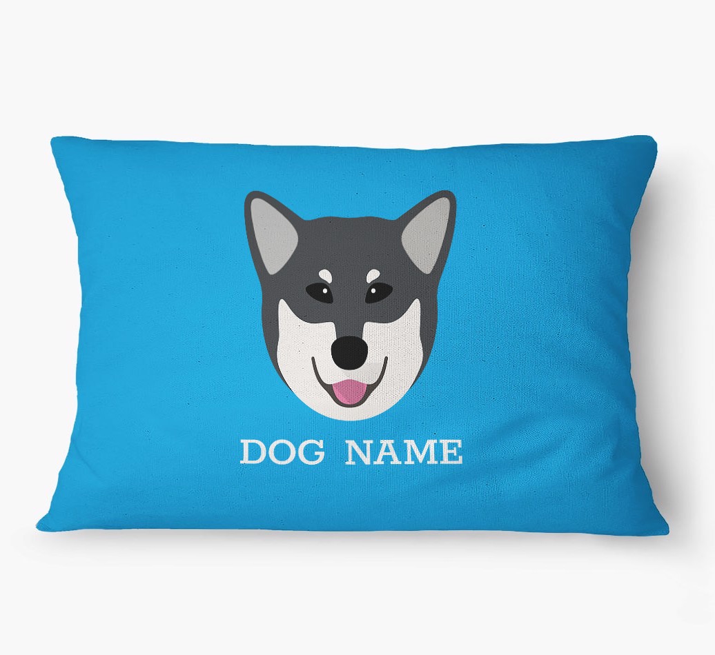 'Yappicon and Name' - Personalized {breedFullName} Dog Bed