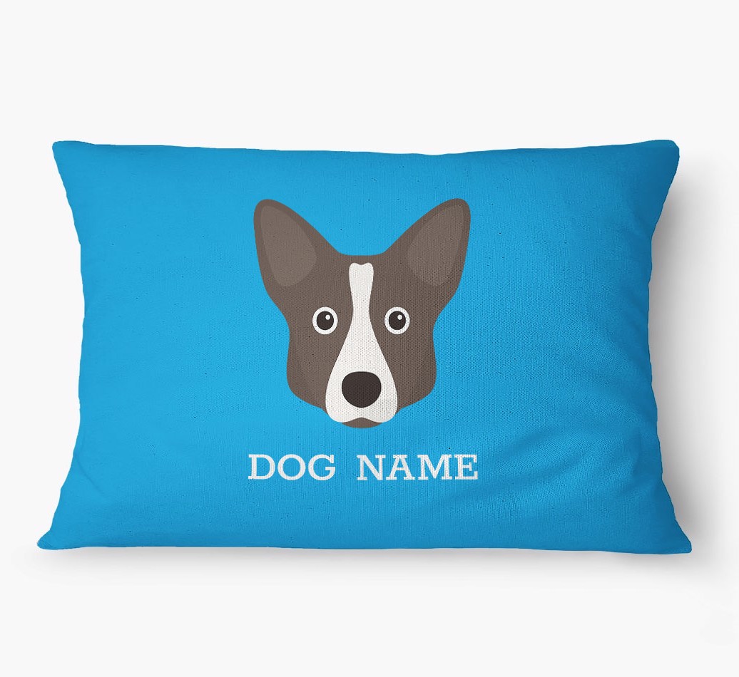'Yappicon and Name' - Personalized {breedFullName} Dog Bed