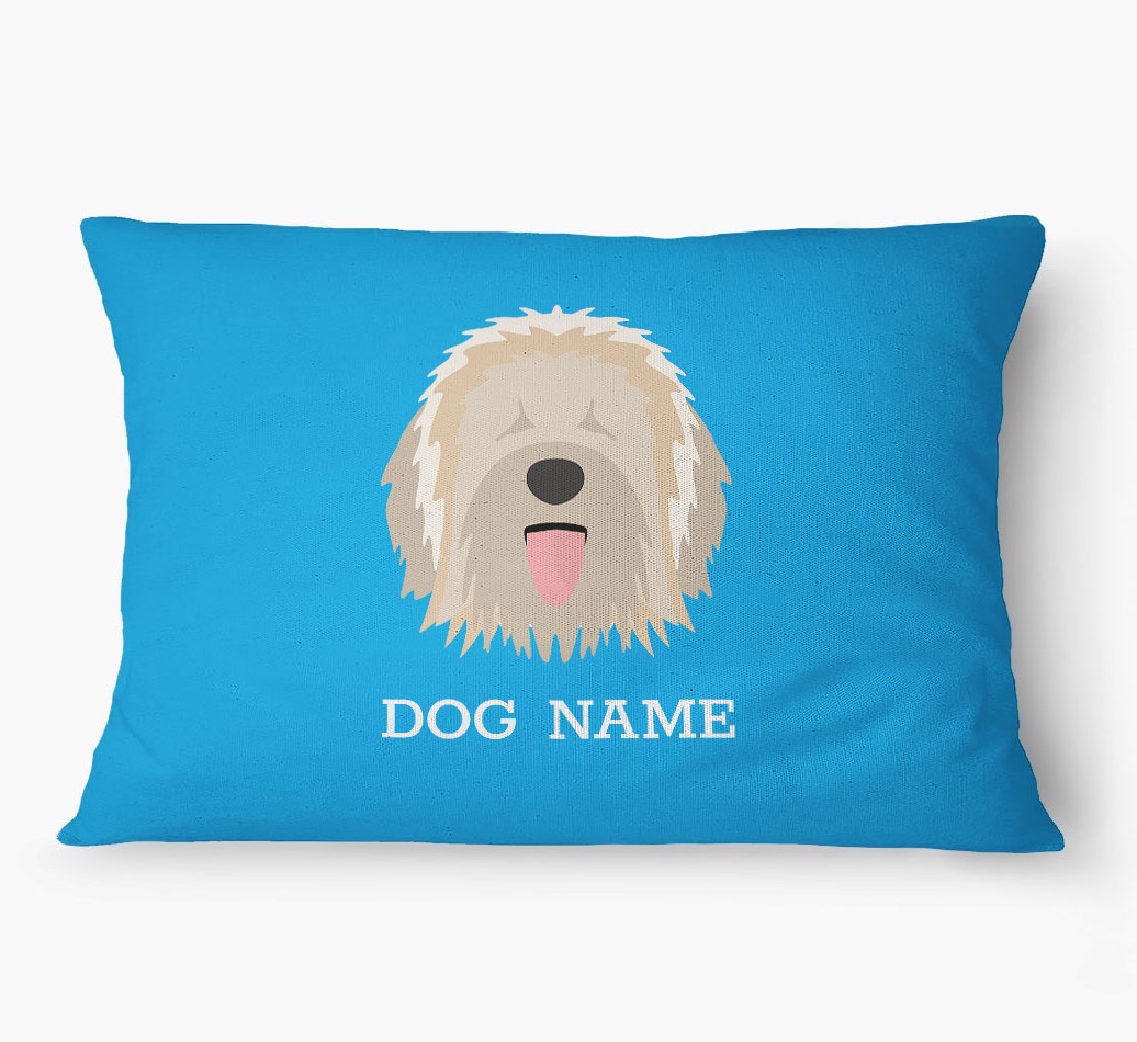 'Yappicon and Name' - Personalized {breedFullName} Dog Bed