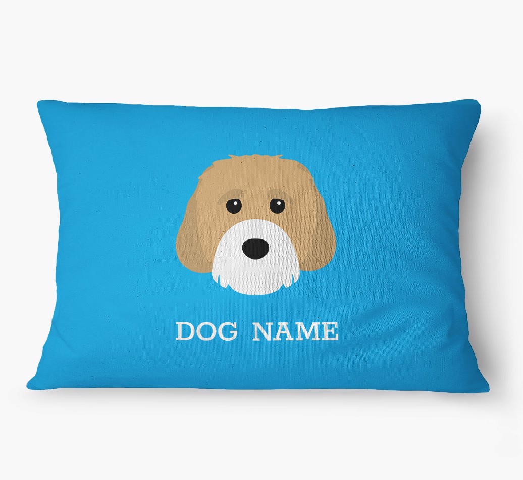 'Yappicon and Name' - Personalized {breedFullName} Dog Bed