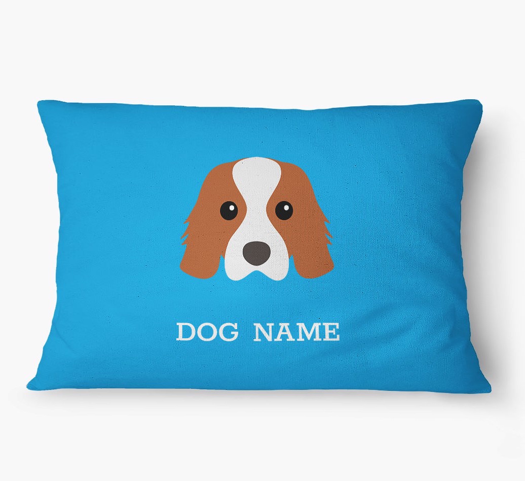 'Yappicon and Name' - Personalized {breedFullName} Dog Bed