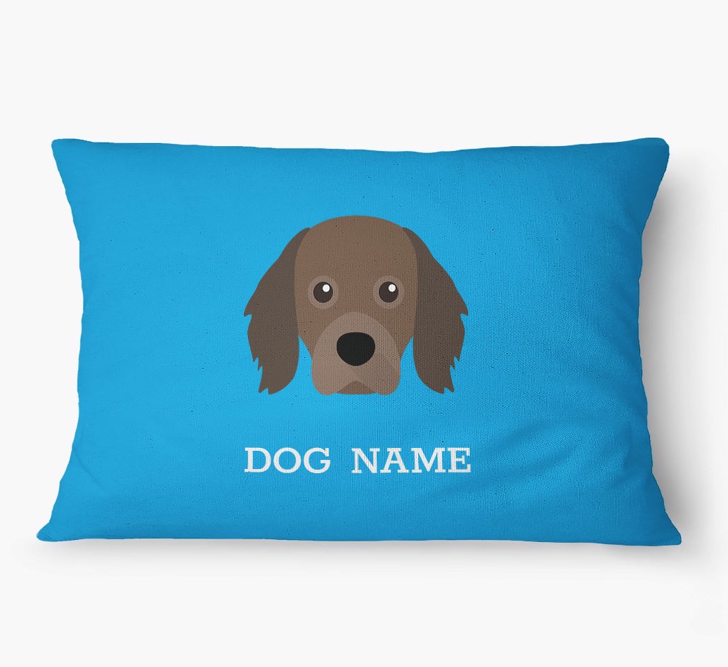 'Yappicon and Name' - Personalized {breedFullName} Dog Bed