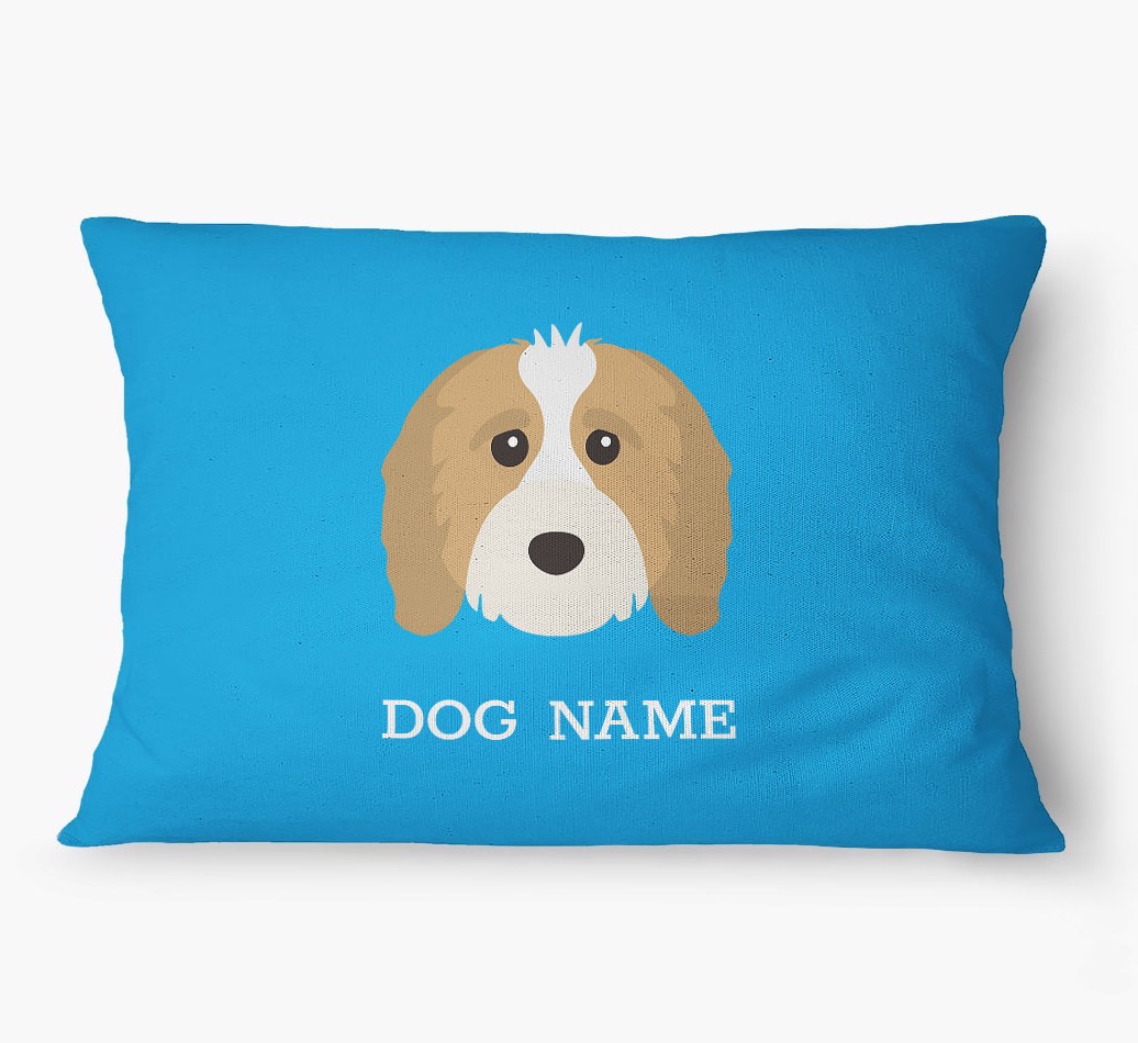 'Yappicon and Name' - Personalised {breedFullName} Dog Bed