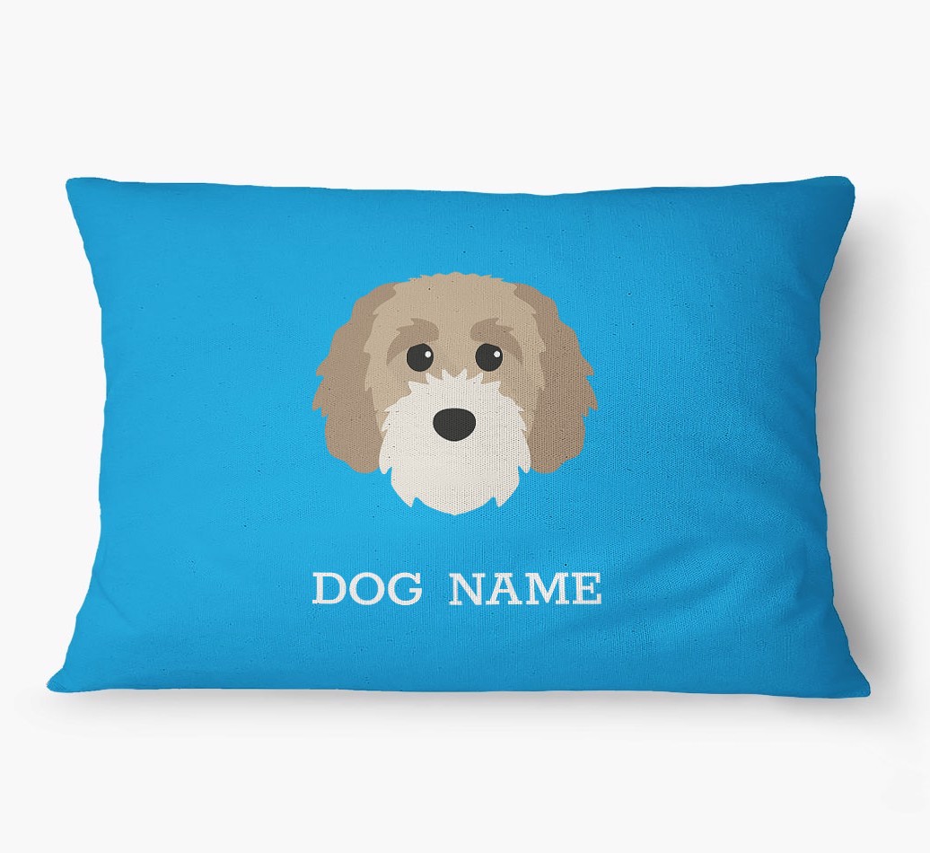 'Yappicon and Name' - Personalized {breedFullName} Dog Bed